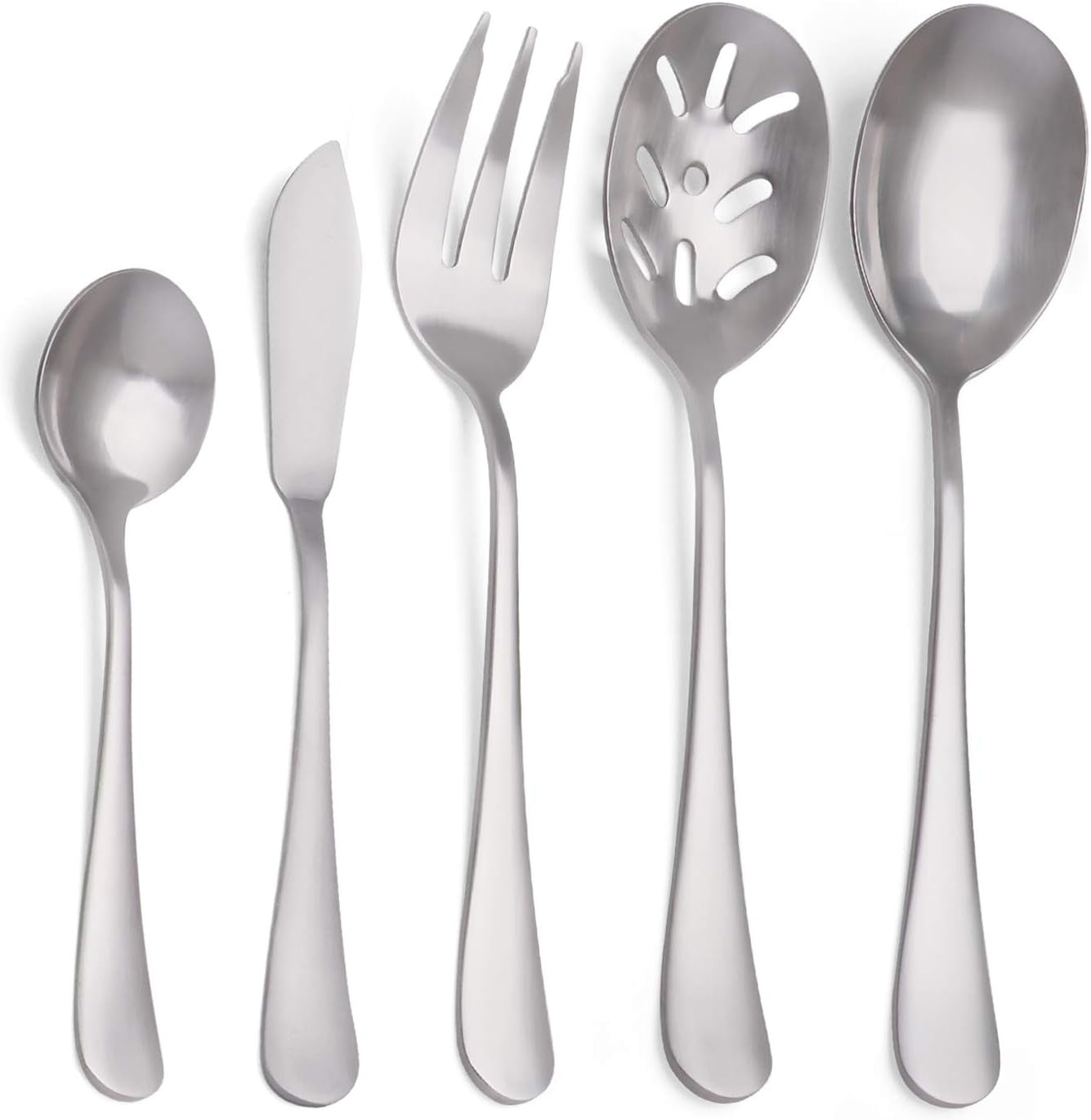 Matte Black Silverware Set, Satin Finish 20-Piece Stainless Steel Flatware Set,Kitchen Utensil Set Service for 4,Tableware Cutlery Set for Home and Restaurant, Dishwasher Safe