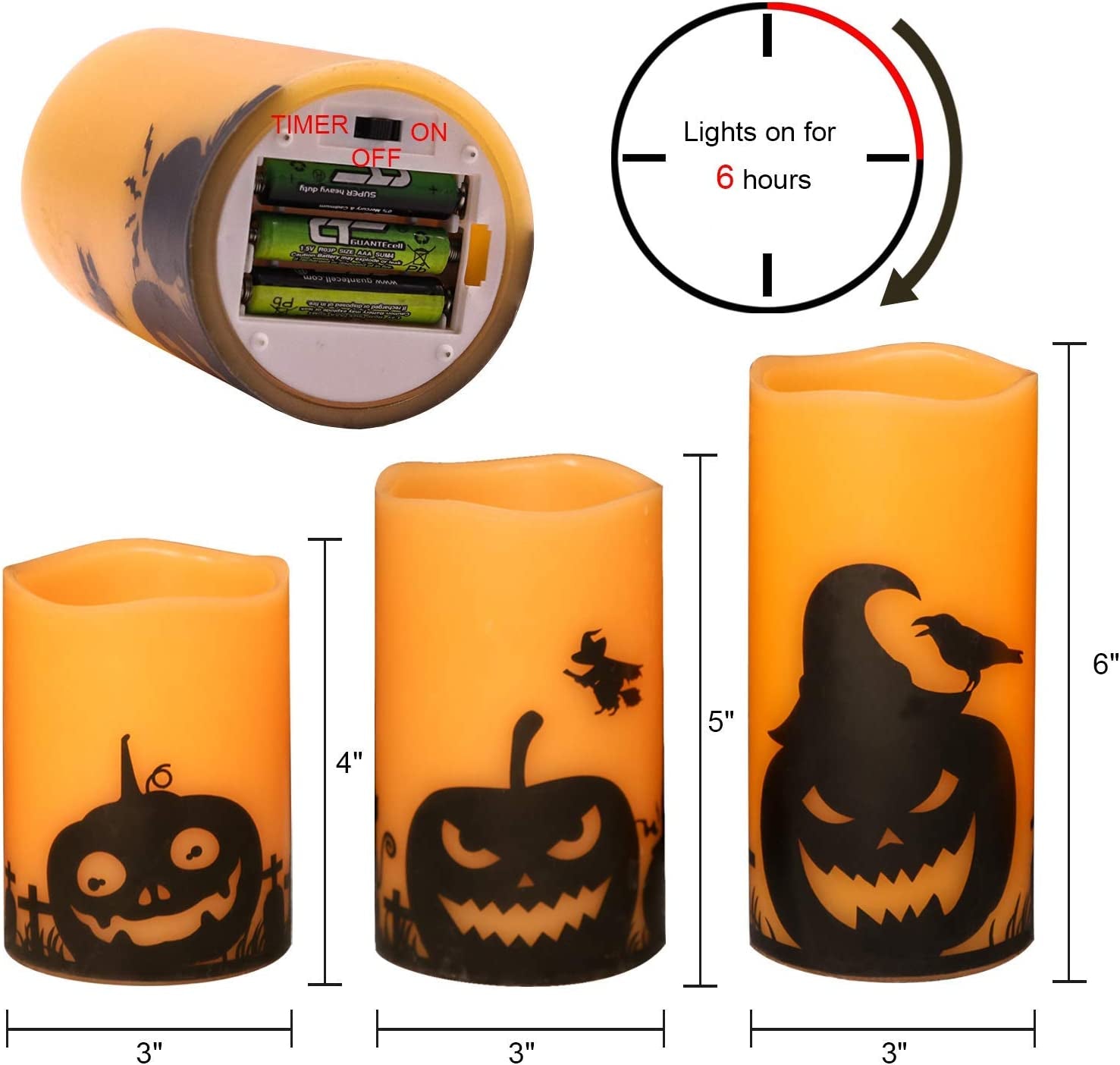 Homemory Candele a LED senza flameless a batteria, candele Homemory Candele a LED senza flameless a batteria, candele