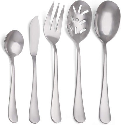 Matte Black Silverware Set, Satin Finish 20-Piece Stainless Steel Flatware Set,Kitchen Utensil Set Service for 4,Tableware Cutlery Set for Home and Restaurant, Dishwasher Safe
